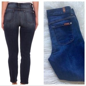 7FAMK high waist vintage style straight jeans
